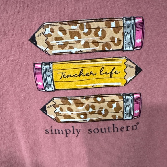 Simply Southern Pink 'Teach Love Inspire' Long Sleeve Tee - Picture 4 of 9